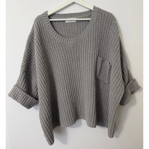 ChunkChenille Oversized Knit Sweater Medium Cozy‎ Loungewear Gorpcorp Minimalist