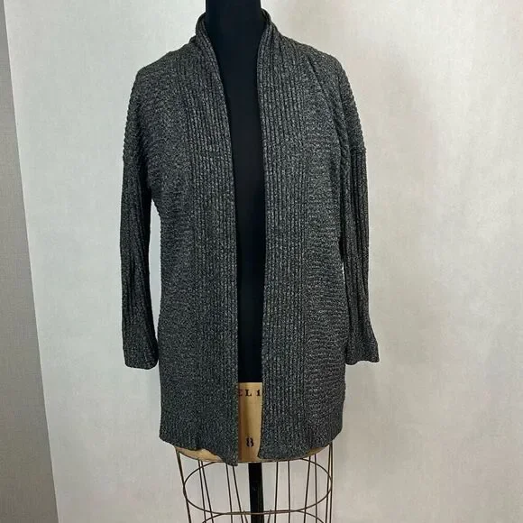 Gap Long Cardigan Sweater Dark Gray Sz Small