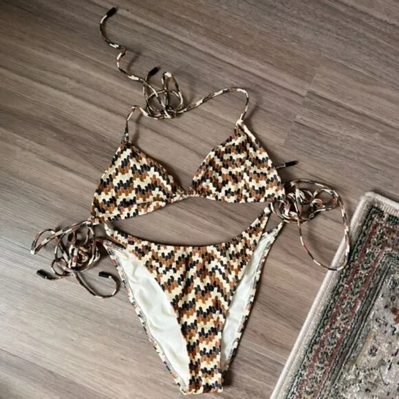 Triangl Confetti Geo Print Bikini Set - Two Piece Swimsuit