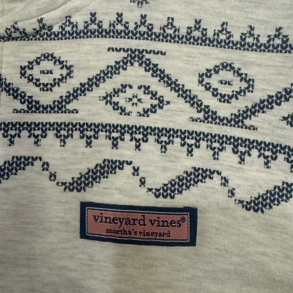 Vineyard Vines Light Gray Zip-Up Sweater