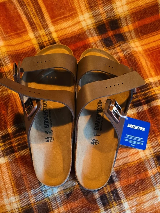Birkenstock Men's Arizona BS Dark Brown Sandals - US 11, EU 44 - NWT