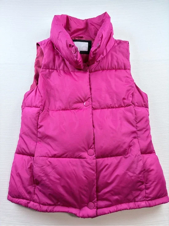 Old Navy Fuchsia Quilted Puffer Vest