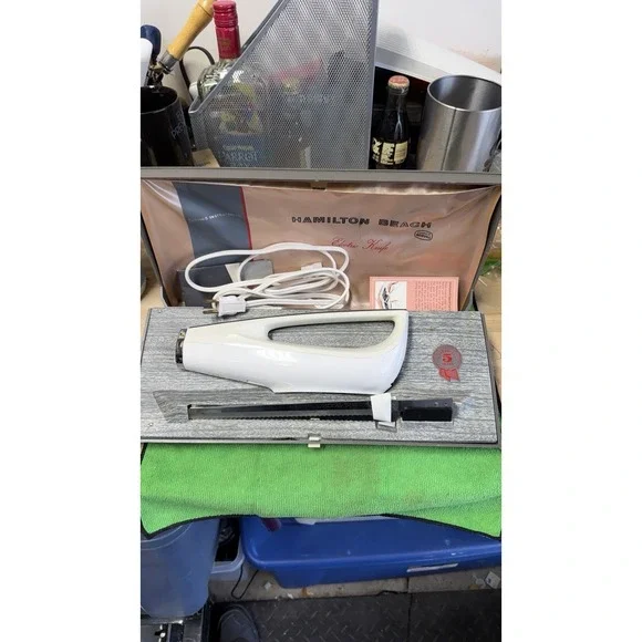Vintage Hamilton Beach Electric Knife w/ Case Tested‎ Working