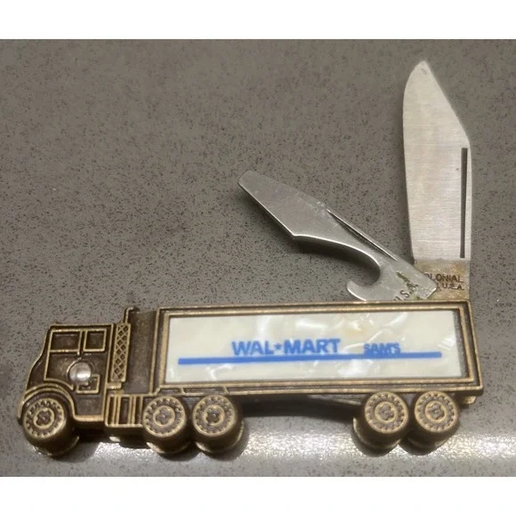 Vintage-SAM'S CLUB WAL-MART Promotional Semi Truck Pocketknife USA Made