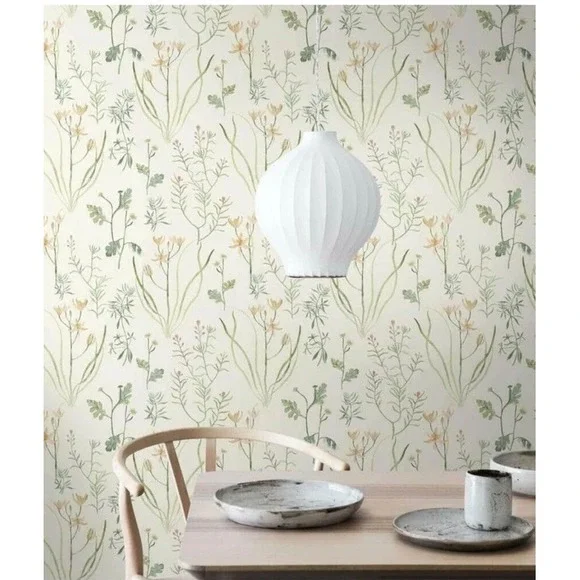 York Wallcoverings Wallpaper Rolls‎ 56 sq NR1565 Norlander Alpine Botanical