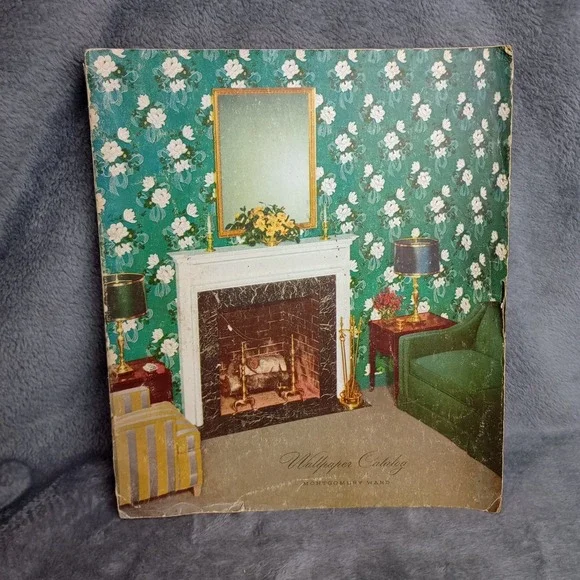 Montgomery‎ Ward Wallpaper Catalog 1949 Retro