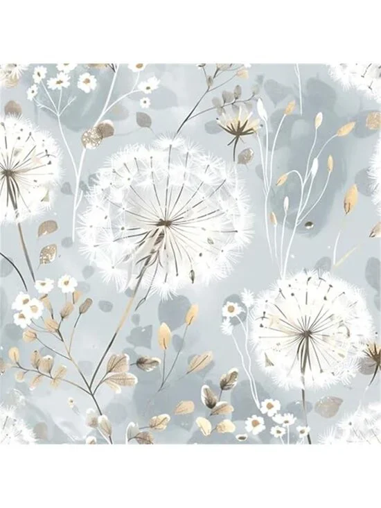 Floral Peel and Stick Wallpaper Dandelion Removable Self Adhesive Contact Paper