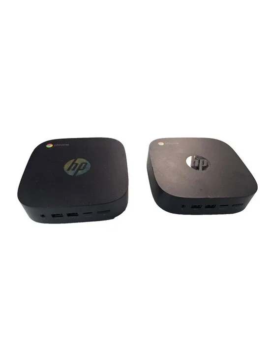Lot of 2 HP Chromebox G2 7L57UT#ABA 32GB SSD 1.8GHz 4GB RAM Celeron Mini