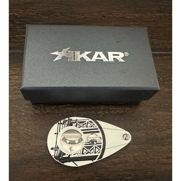 Xikar Xi2 Cigar Cutter Blackened by Drew Estate Limited Edition White Black NEW