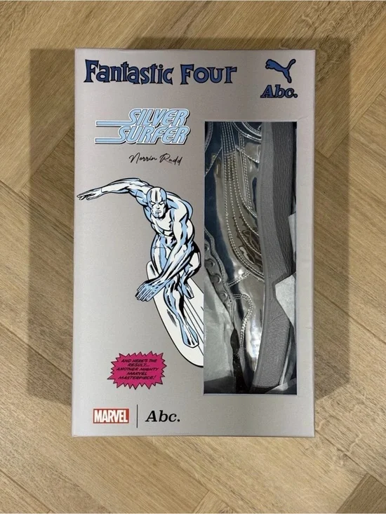 Puma Men's Silver/Gray Fantastic Four Silver Surfer Sneakers
