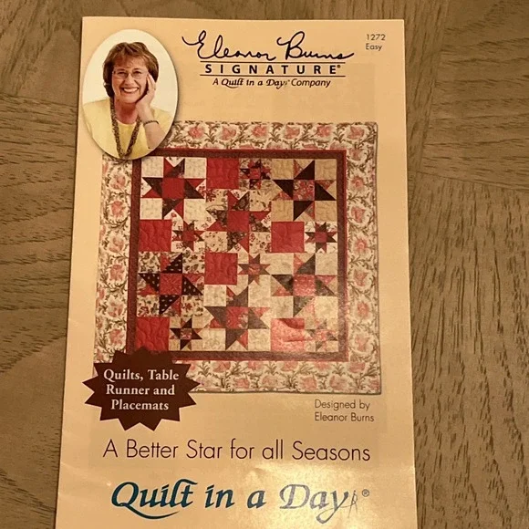 Quilt in a Day A‎ Better Star for All Seasons Quilts, Table Runner and Placemats