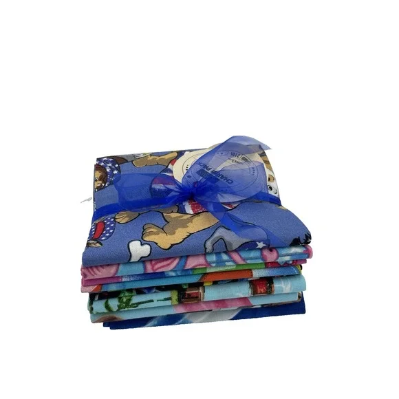 Benartex Summer Vacation‎ Prints 10 Fat Quarters Cotton Fabric New Bundle