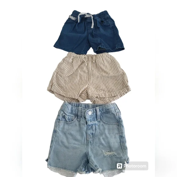 Girls Toddler Bundle Shorts Old Navy and Carter's Size 2T