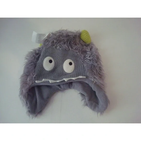 MONSTERS MONTER --YOUTH BEANIE KNIT TOBOGGAN  HAT‎ CAP DEADSTOCK  VINTAGE U4