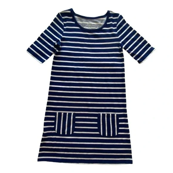 Jumping Beans Size 6x Blue Striped Shift Pocket‎ Casual Dress