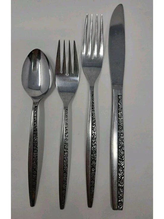 Lot of 20 Coventry Stainless Japan JH BOUQUET Flatware Set Spoons Forks Knives