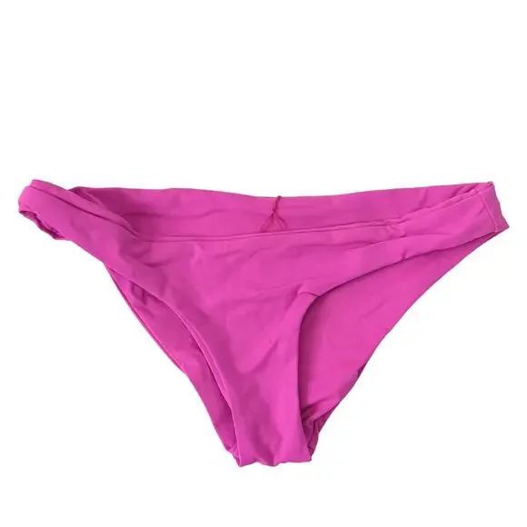 L*SPACE Women's Swimwear Bottoms XS Barbie Pink Cheeky‎ Swimsuit Swim Bikini