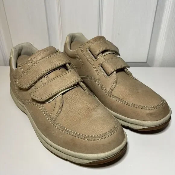 Rockport Prowalker Men's Comfort Casual Walking Shoes Size 10.5‎ Leather Tan