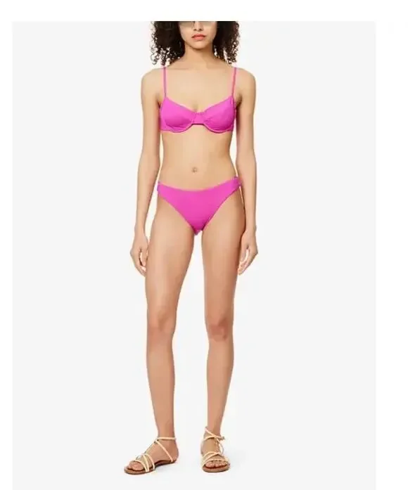 $180 MSRP Monday Swimwear Pink bathing suit SET  SIZE SMALL