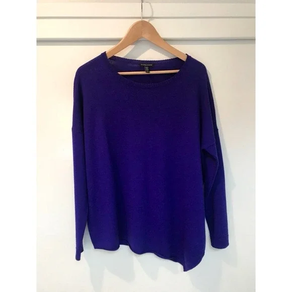 SALE !! EILEEN‎ FISHER Purple Sweater