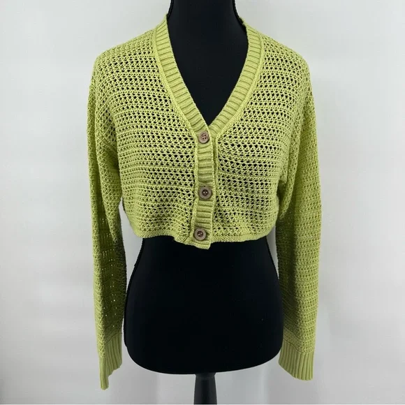 Love‎ Tree Lime Cardigan Sweater