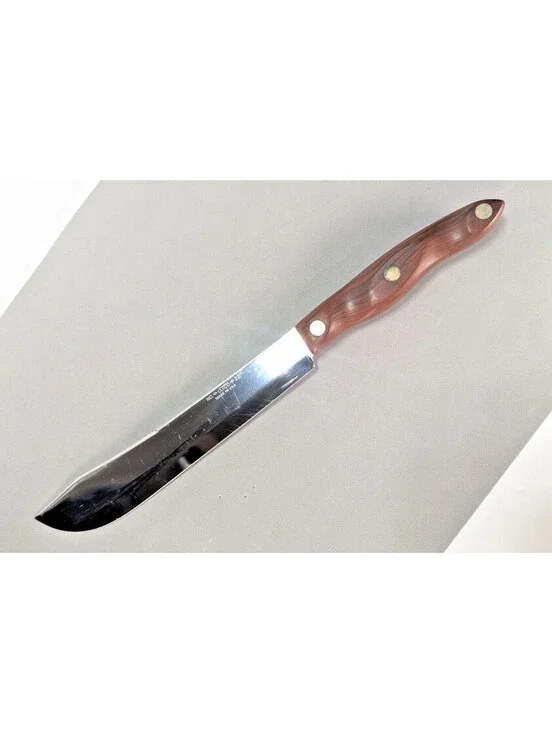 VTG Cutco No. 22 Butcher Knife Brown Swirl Handle 8