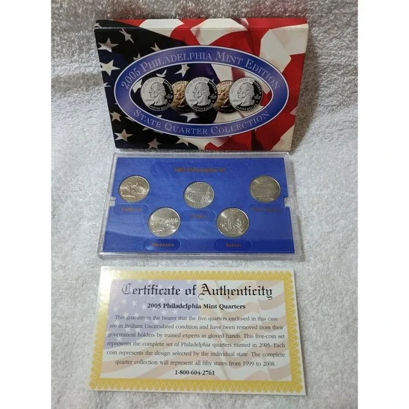2005 Philadelphia Mint Edition‎ State Quarter Collection Brilliant Uncirculated