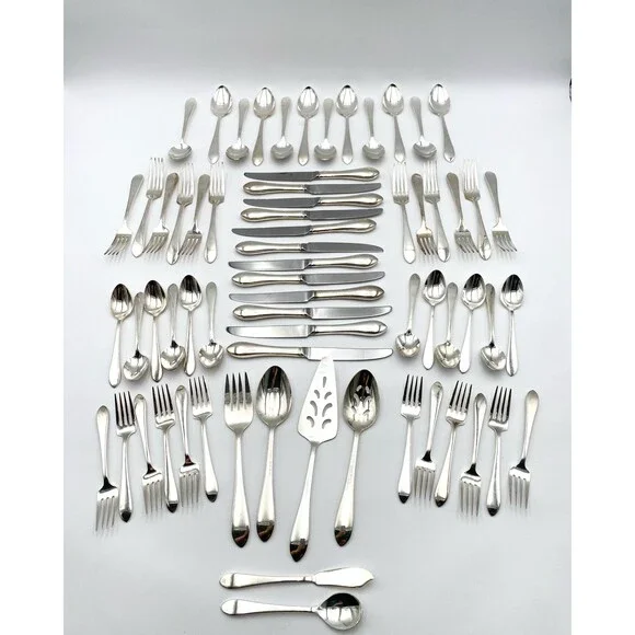 Rogers Bros “Kimberly” EP Silverware, 1847 - Service for 12