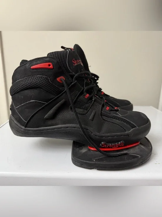 Strength Systems Plyometric Vertical Jump Training Shoes Black Red Men's Size 11