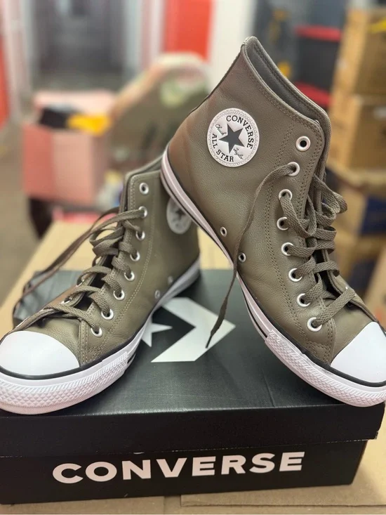 Converse High Top Sneakers in Olive