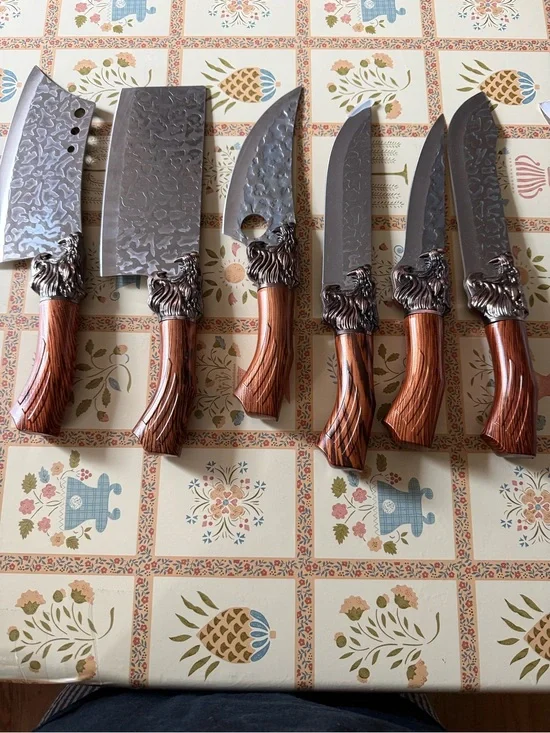 Set of 6 Butcher Knife Set.