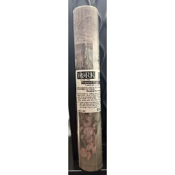 YORK Wallpaper‎ Border 1 NIP  SY1270B R-03 Flowers Farmhouse Cottagecore Vtg