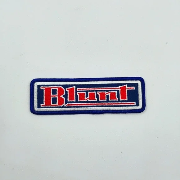 Blunt Clothing Logo Iron On Patch Vtg 1990's Y2K Streetwear Skateboarding Surf