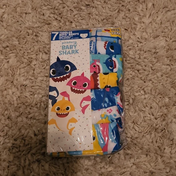 Baby Shark Briefs Toddler Size 18M