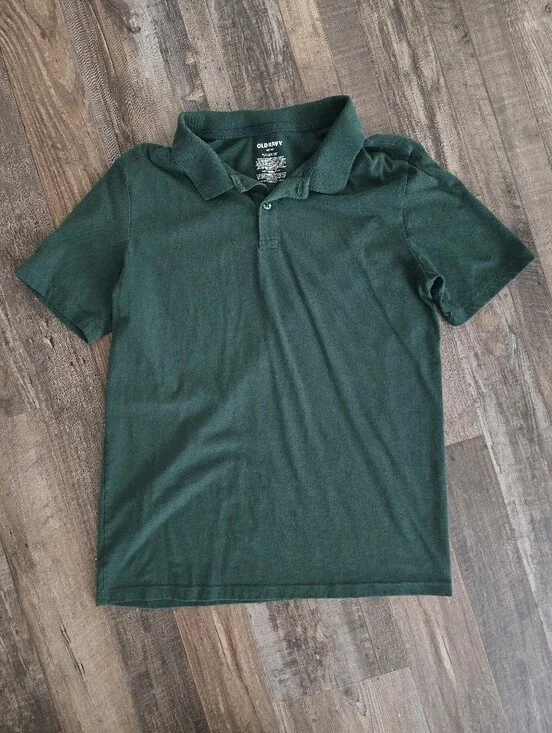 Old Navy Dark Green Short Sleeve Polo Size: XXL (18)
