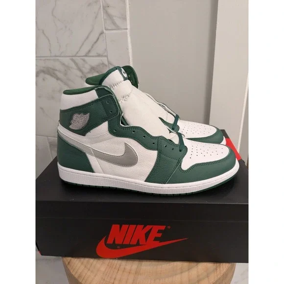 Air Jordan 1 Retro High OG‎ Gorge Green Metallic Silver DZ5485-303 Size 14