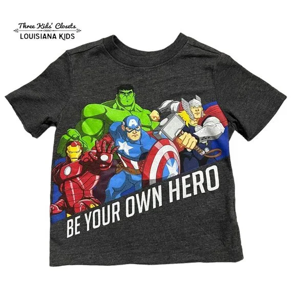 Old Navy 2T Collectibilitees Be Your Own Hero Superhero Shirt