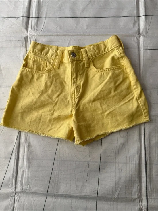 Old Navy Bright Yellow Denim Cutoff Shorts