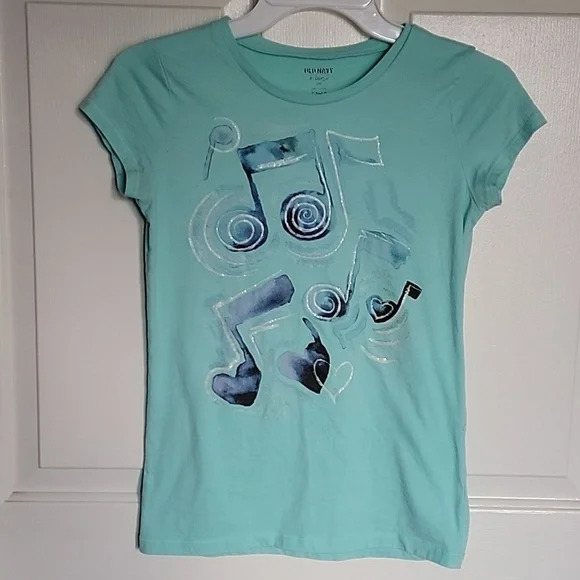 Old Navy, girls XL(14), mint green short sleeved shirt.