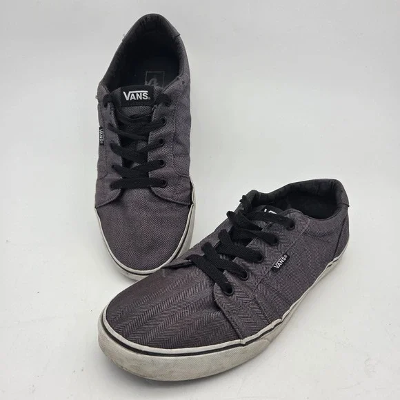 Vans Shoes Mens Size 12 Herringbone Low Top Skate Casual Lace Up Sneakers