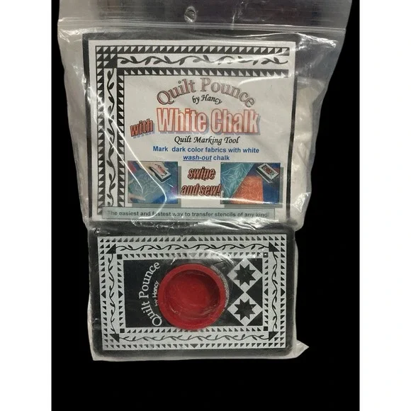 Hancy Quilt Pounce With White Chalk