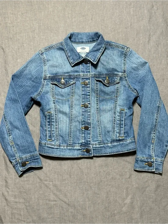 Old Navy Medium Blue Denim Trucker Jacket