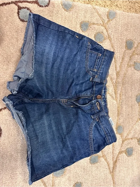 Old Navy Blue Denim Frayed Hem Shorts
