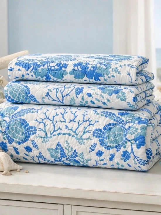 Sand and Sea King Quilt Set