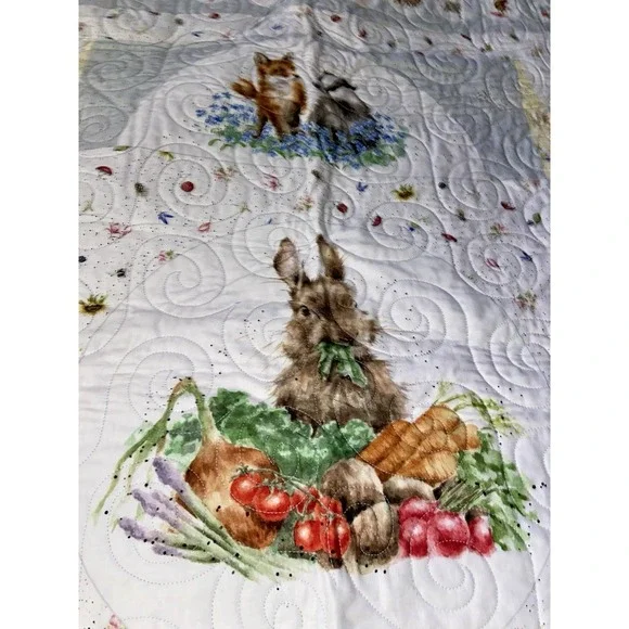 Hand Swen Maywood Bramble Patch Baby Blanket Quilt 48x54
