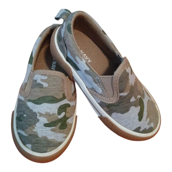 Boys Camoflauge Sneaker Slip-On's