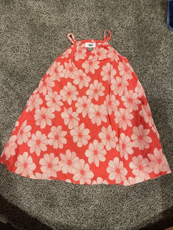 Old Navy Coral Pink Floral Sundress for Kids