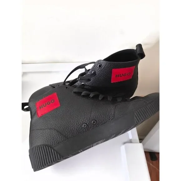 BOSS HUGO Zero Hito Leather Hight High Top Sneaker Men’s Size 11 US 44 E