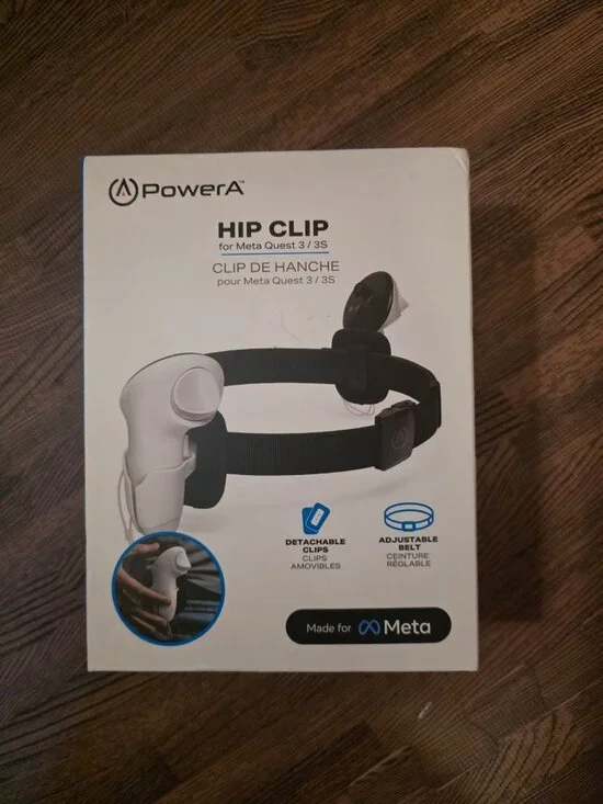 PowerA Hip Clip For Meta Quest 3/3S With Adjustable Belt & Detachable Clips