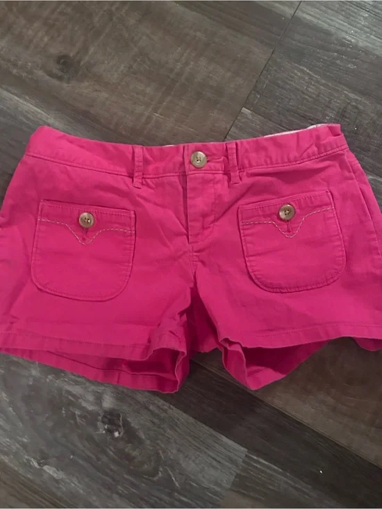 Old Navy Size 14 vibrant Pink High-Rise StraightDenim Shorts New 168